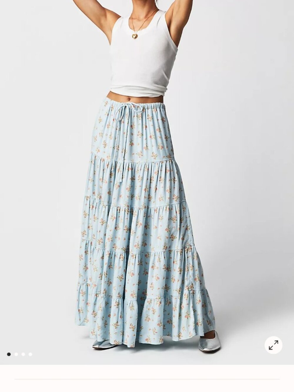 Free People Nova Tiered Maxi Skirt